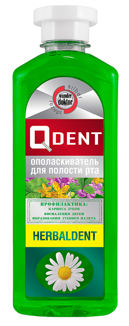 Ополаскиватель для полости рта "Qdent" "Herbaldent"