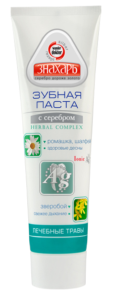 Зубная паста "Знахарь" "Лечебные травы"